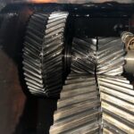 Field analysis. Double helical gear. In situ