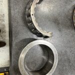 Tapered roller bearing. Partial cage assembly and inner race. Ready for inspection
