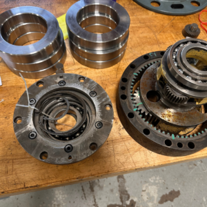 Field analysis. Two stage planetary gearbox