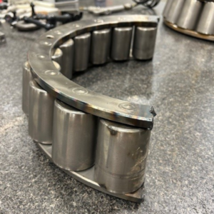 Tapered roller bearing. Partial cage assembly. Ready for inspection